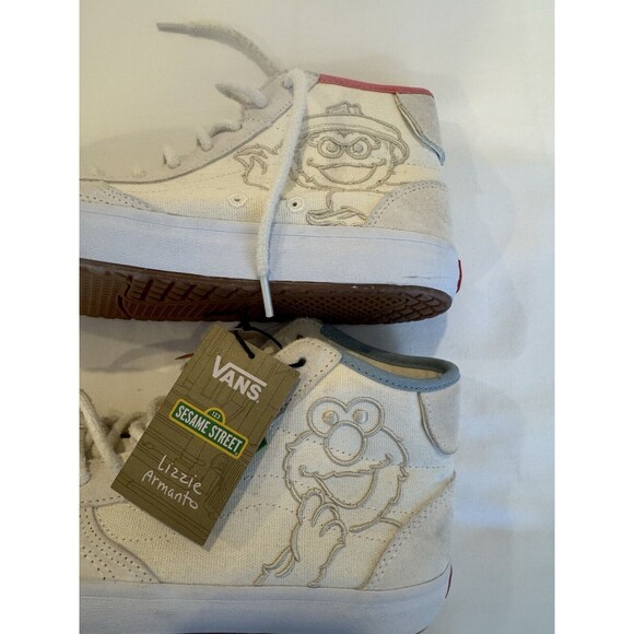 NWT S 10 Vans x Sesame Street "The Lizzie Elmo" Men's High Top Shoes Skateboard - Picture 3 of 9